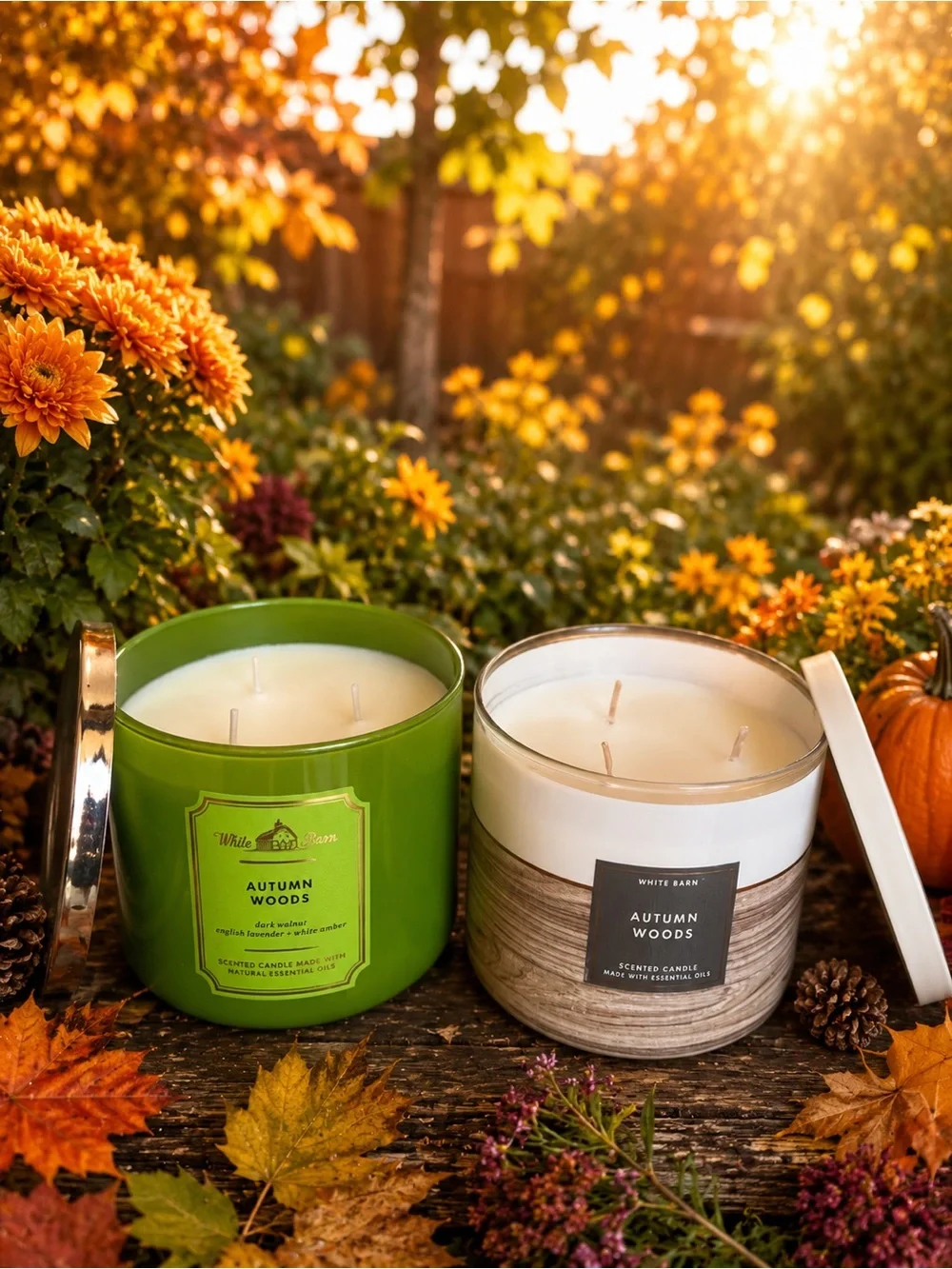 White Barn Autumn Woods Scented Candles - Picture 2 of 4